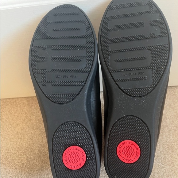 FitFlop Black Leather Chelsea Boots – Size US 9 / EU 41 Comfort Technology - Picture 3 of 7